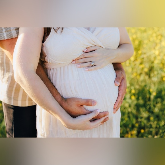 Lush Elegant Cream Wrap Maxi Dress - Picture 8 of 9